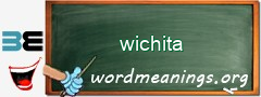 WordMeaning blackboard for wichita
